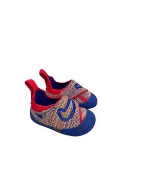 Nike FB3244-100 Swoosh 1 Infant Crib Shoes Fly Knit Sail/Siren Red/Vivid Size 3C